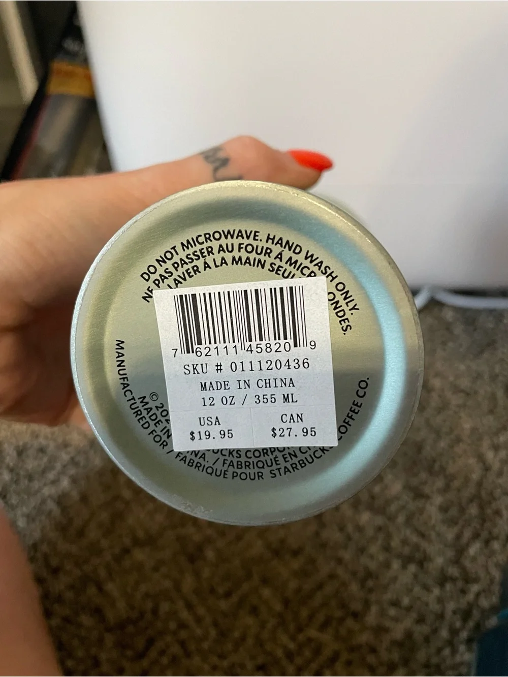 Starbucks Mint Green Reusable Tumbler